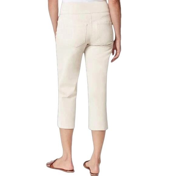 Gloria Vanderbilt Women's Cropped Pants Beige Slimming Effect Size 10 NWT - Picture 10 of 11